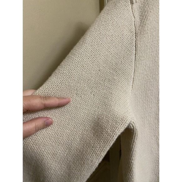 Vintage Polo Ralph Lauren 100% Lambs Wool Sweater Size L Asymmetrical Neck Zip - Picture 12 of 16